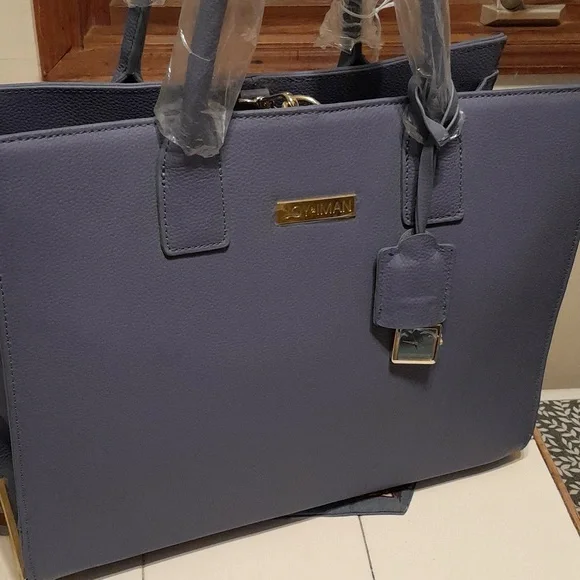 NWOT Joy & Iman periwinkle/lavender designer handbag. - Picture 12 of 13
